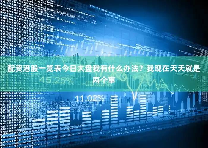 配资港股一览表今日大盘我有什么办法？我现在天天就是两个事